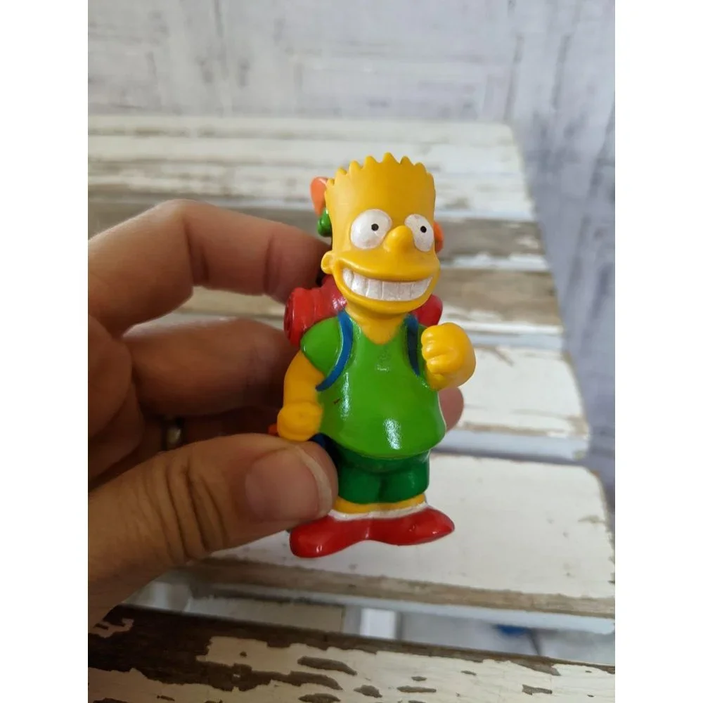 1990 Bart Simpson TCFFC PVC figurine camping toy‎